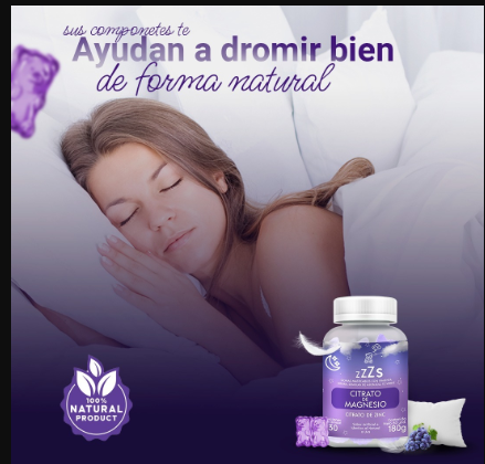 Sueño Profundo Citrato de Magnesio C – Gomitas para Dormir Mejor y Relajarte