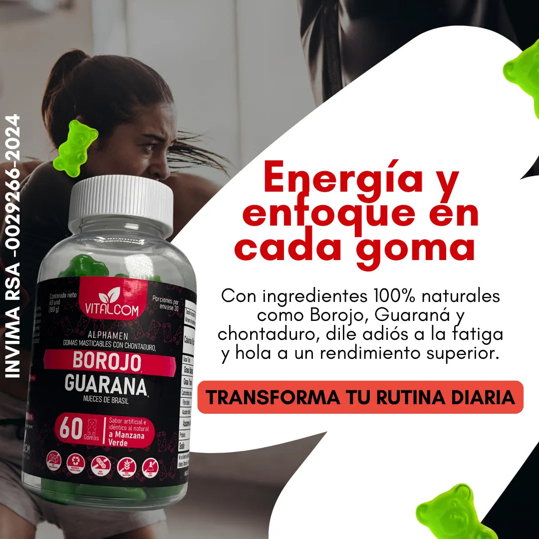 AlphaMen Power Gummies – Energía, Fuerza y Rendimiento en cada gomita