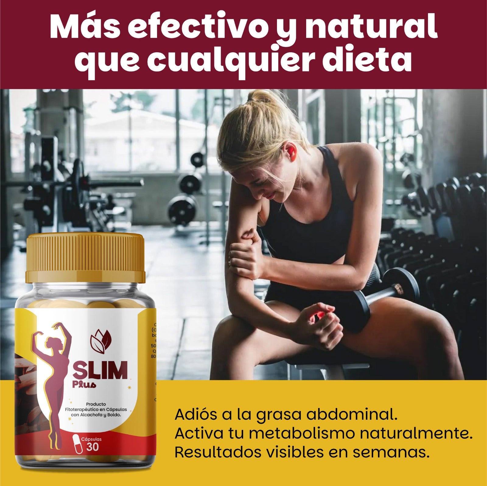 Slim Plus – Cápsulas Naturales para Bajar de Peso y Reducir Medidas