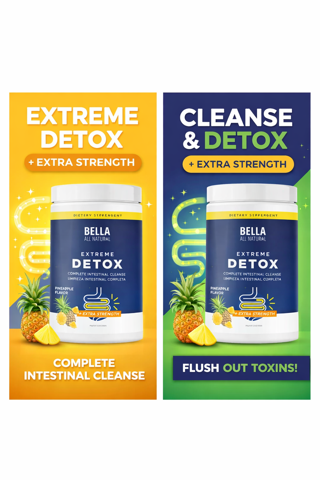 Bella Detox Piña – Limpieza Intestinal Completa | Detox Natural Extra Fuerte