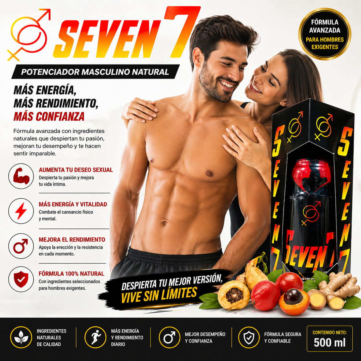 Max Vital 7 – Energía y rendimiento masculino