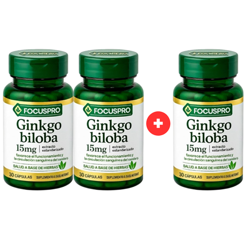 FocusPro - Ginkgo Biloba - Optimizacíon cognitiva y Bienestar Mental