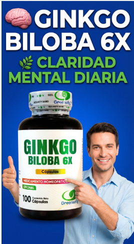 Ginkgo Biloba Cápsulas – Potencia tu Mente y Rendimiento Diario