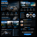 Drone E99 Pro Plegable con Cámara – Para Niños y Adultos